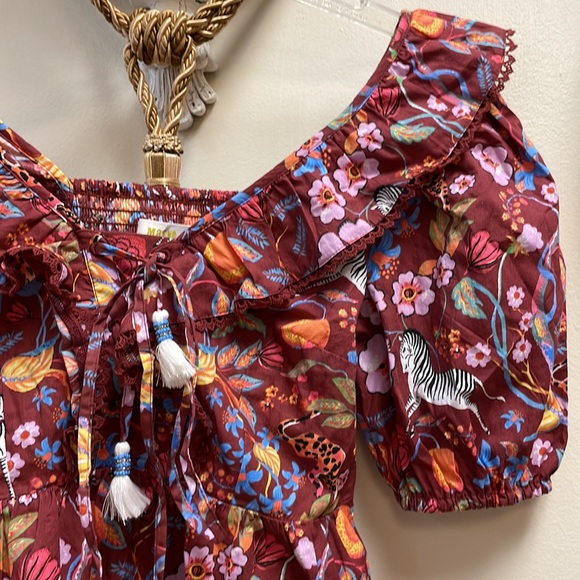 New Women’s Maeve Ruffled Tie-Front Blouse By Anthropologie!!🔥🔥🔥 - Picture 5 of 12